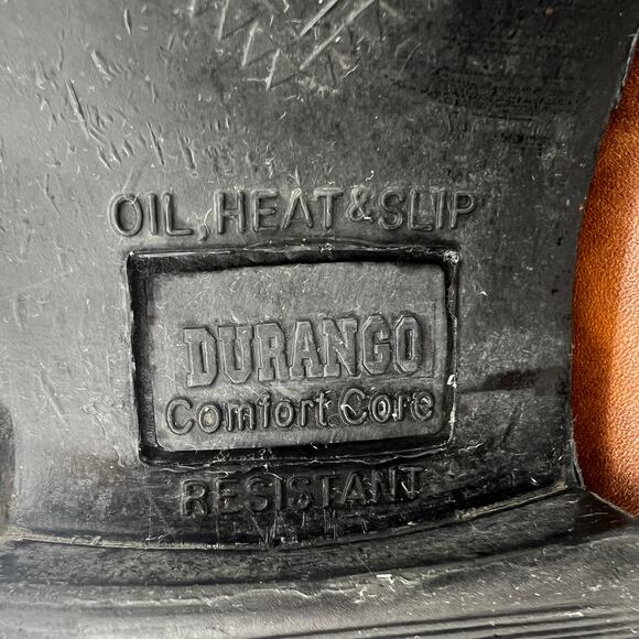 Durango Comfort Core Mens Western Leather Boots Slip Resistant Size 9D - Picture 7 of 11